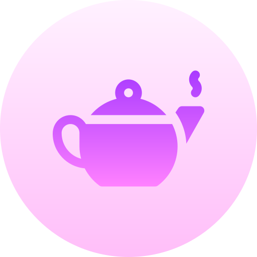 Tea pot Basic Gradient Circular icon