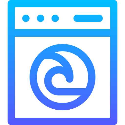 máquina de lavar Basic Gradient Lineal color Ícone