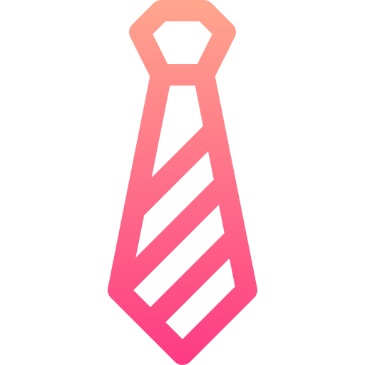 krawat Basic Gradient Lineal color ikona