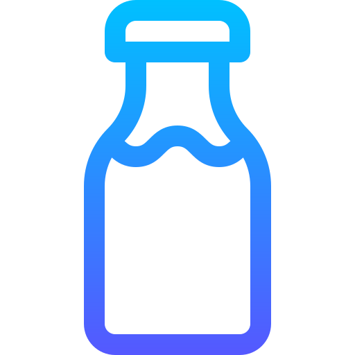 Milk bottle Basic Gradient Lineal color icon