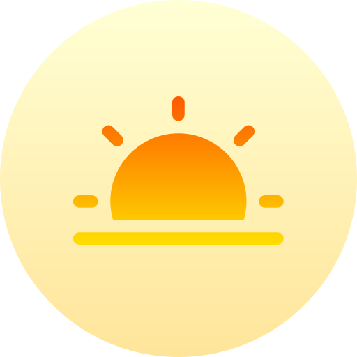 태양 Basic Gradient Circular icon