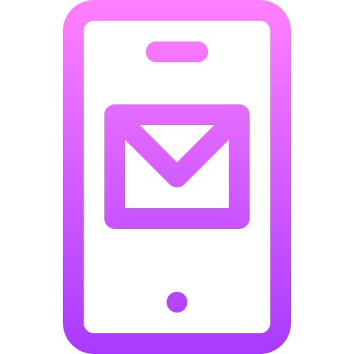 Email Basic Gradient Lineal color icon