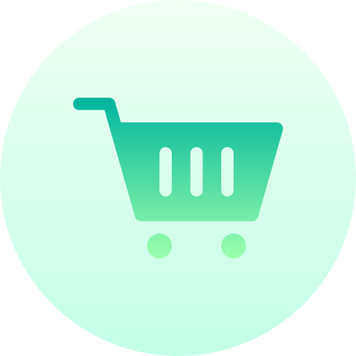 carrito de compras Basic Gradient Circular icono