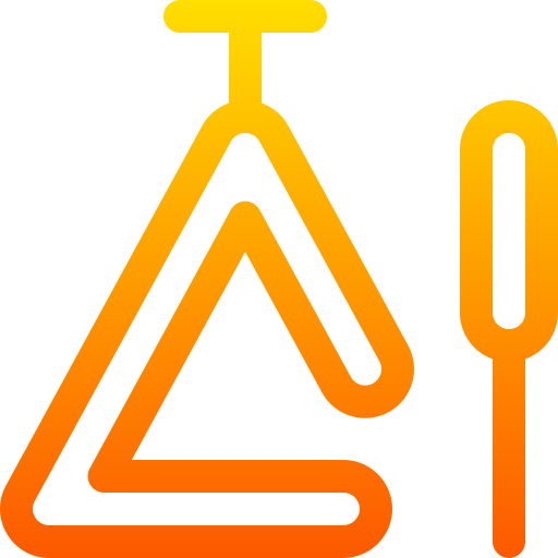 triangolo Basic Gradient Lineal color icona