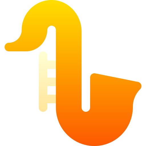 saxofón Basic Gradient Gradient icono