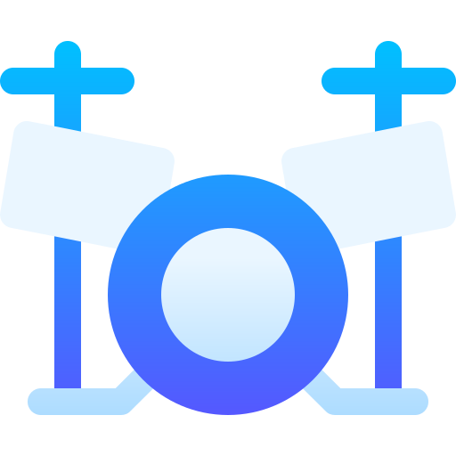 Drum set Basic Gradient Gradient icon