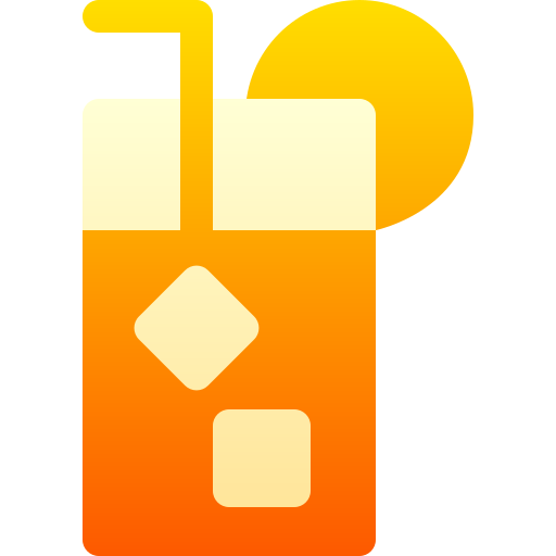 zumo de naranja Basic Gradient Gradient icono