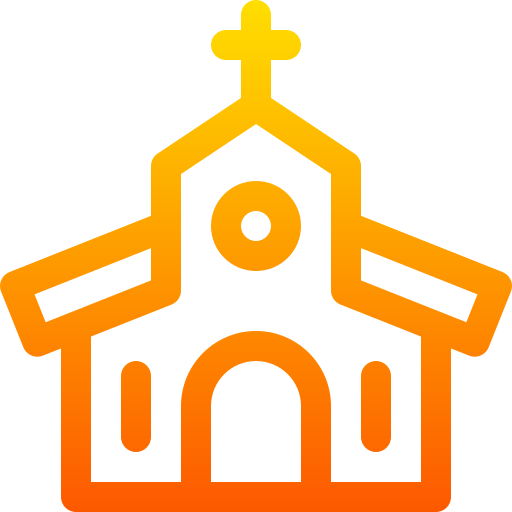 Церковь Basic Gradient Lineal color иконка