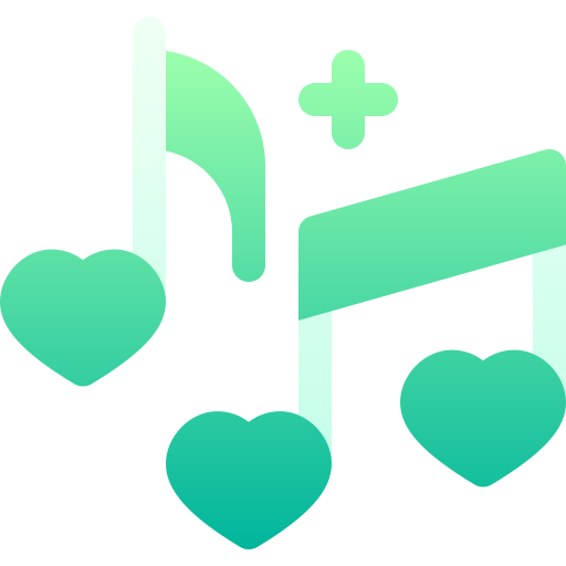 Musical notes Basic Gradient Gradient icon