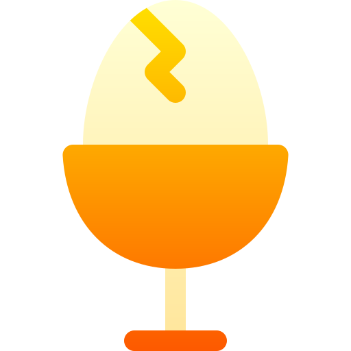 Boiled egg Basic Gradient Gradient icon