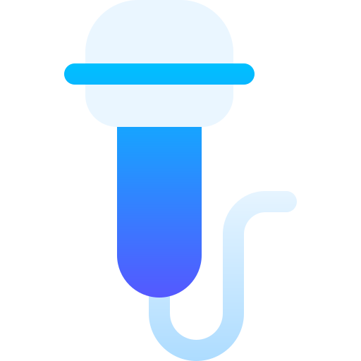 microfoon Basic Gradient Gradient icoon