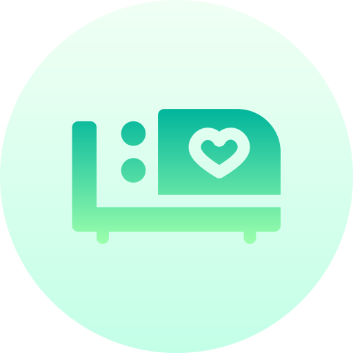 ベッド Basic Gradient Circular icon