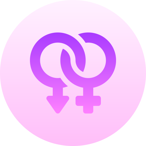 女性 Basic Gradient Circular icon
