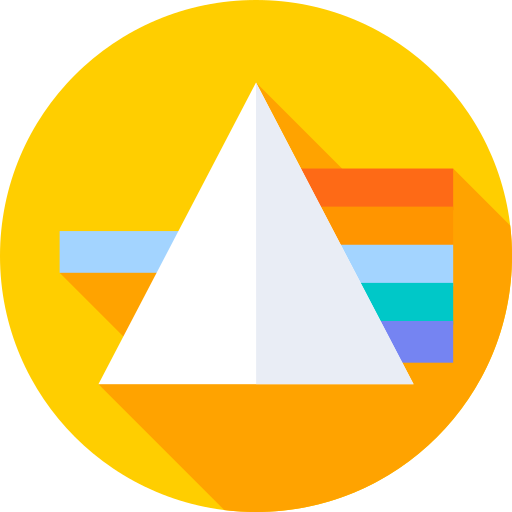 Prism Flat Circular Flat icon