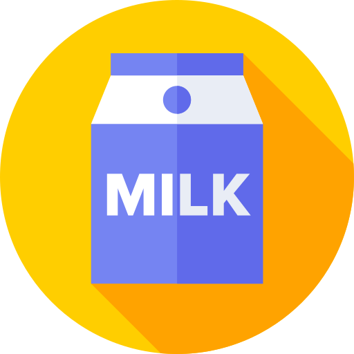Молоко Flat Circular Flat иконка