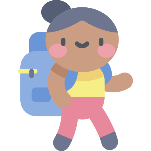 Backpacker Kawaii Flat icon