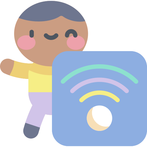 Wifi Kawaii Flat icon