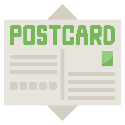 Postcard Surang Flat icon