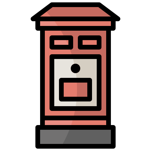 Mailbox Surang Lineal Color icon