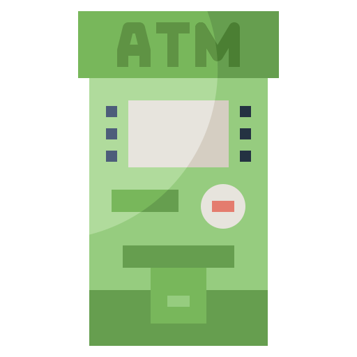 geldautomaat Surang Flat icoon