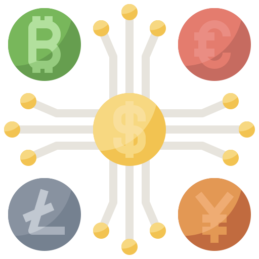 Cryptocurrency Surang Flat icon