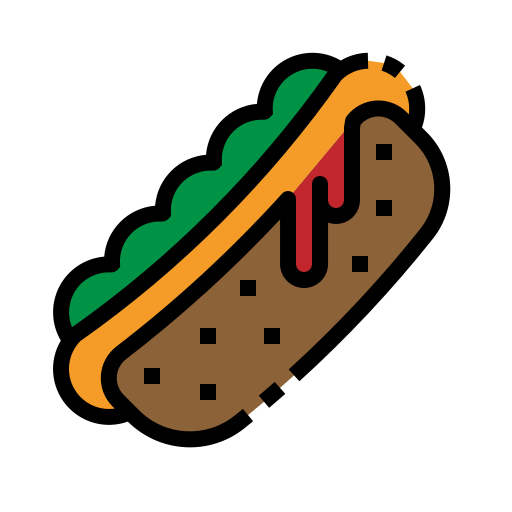 hotdog Generic Outline Color icoon