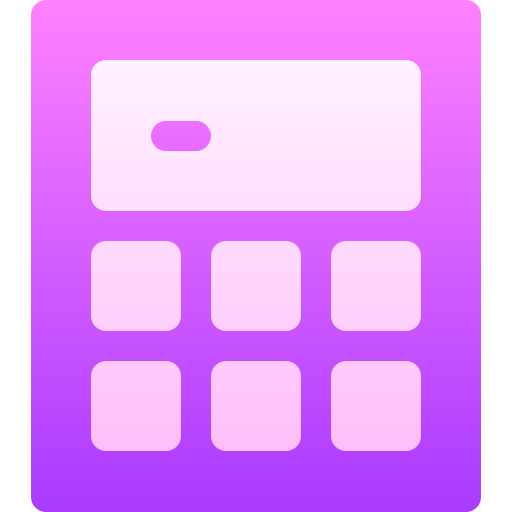 Calculator Basic Gradient Gradient icon