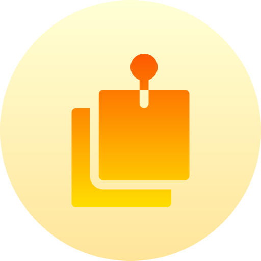 Sticky notes Basic Gradient Circular icon
