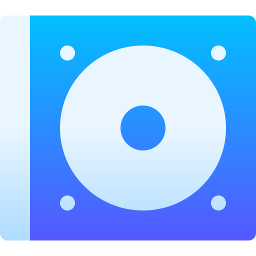 compact disc Basic Gradient Gradient icoon
