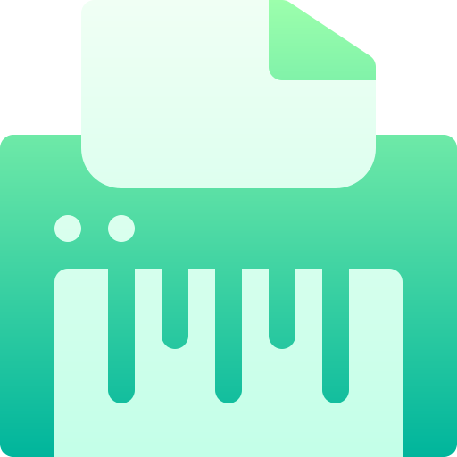 Paper shredder Basic Gradient Gradient icon