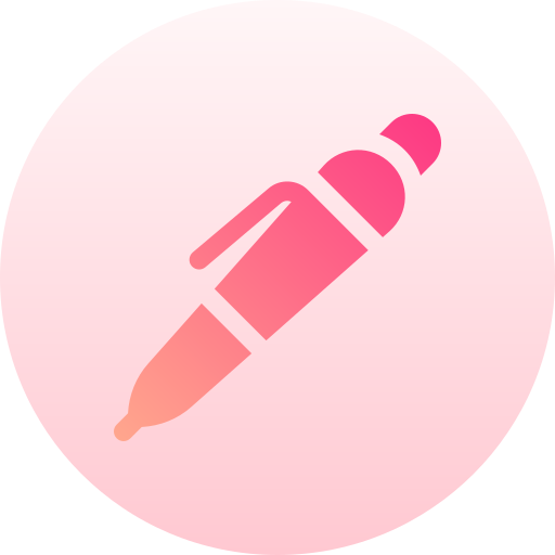 Pen Basic Gradient Circular icon
