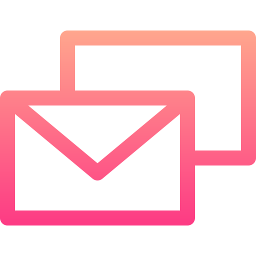 email Basic Gradient Lineal color icono