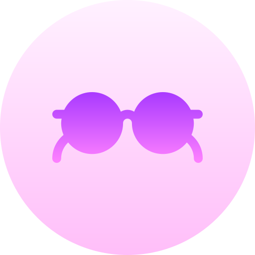 zonnebril Basic Gradient Circular icoon