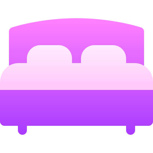 Double bed Basic Gradient Gradient icon