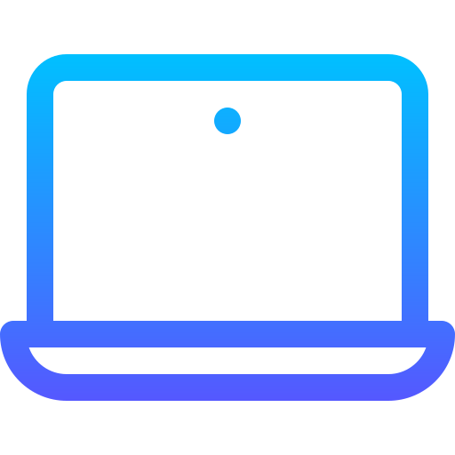 Laptop Basic Gradient Lineal color icon