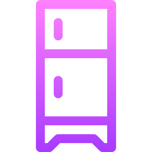 冷蔵庫 Basic Gradient Lineal color icon