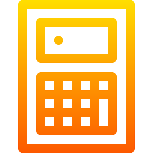 calcolatrice Basic Gradient Lineal color icona