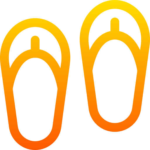 chancletas Basic Gradient Lineal color icono