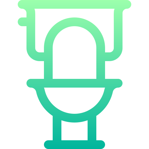Туалет Basic Gradient Lineal color иконка