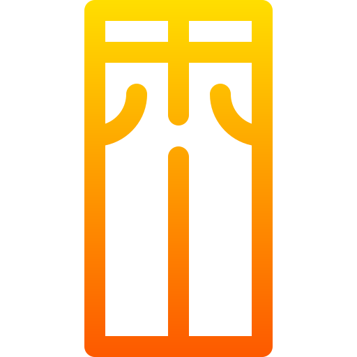 바지 Basic Gradient Lineal color icon