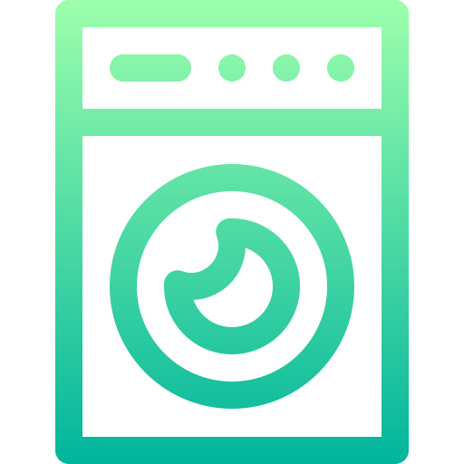 máquina de lavar Basic Gradient Lineal color Ícone