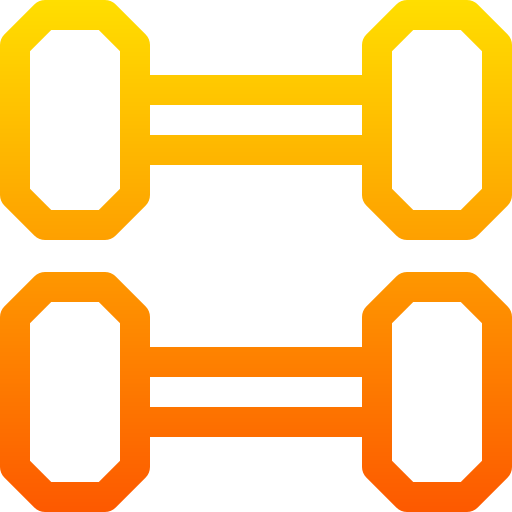 Dumbbell Basic Gradient Lineal color icon