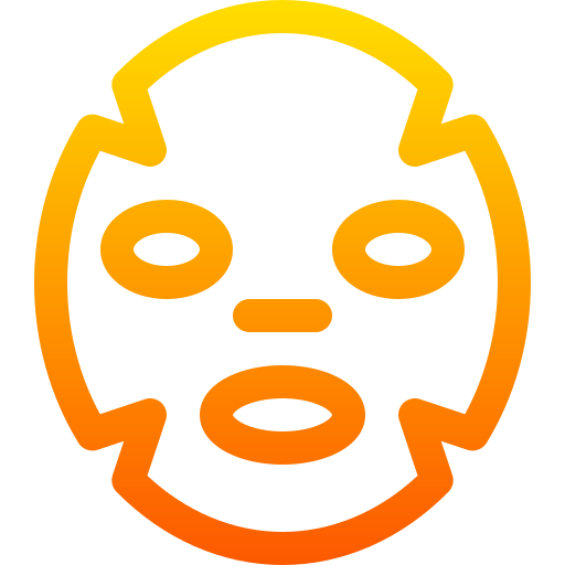 máscara facial Basic Gradient Lineal color icono