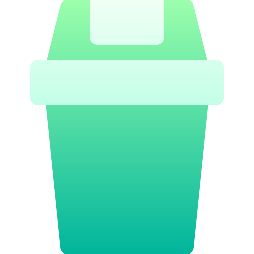 Trash Basic Gradient Gradient icon