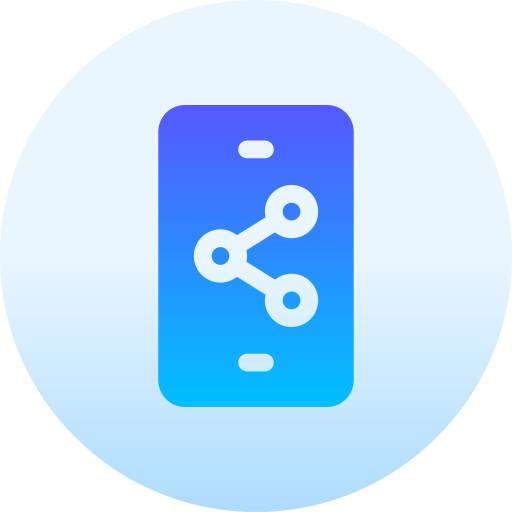 Share Basic Gradient Circular icon