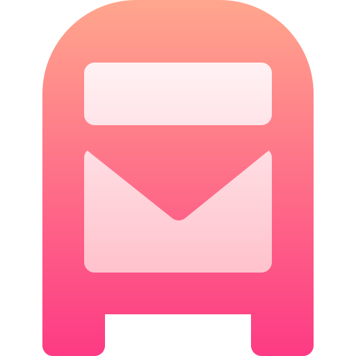 skrzynka pocztowa Basic Gradient Gradient ikona