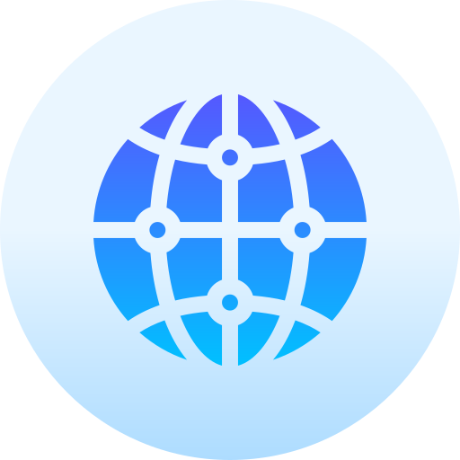 Worldwide Basic Gradient Circular icon