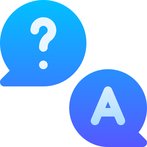 q & a Basic Gradient Gradient icon