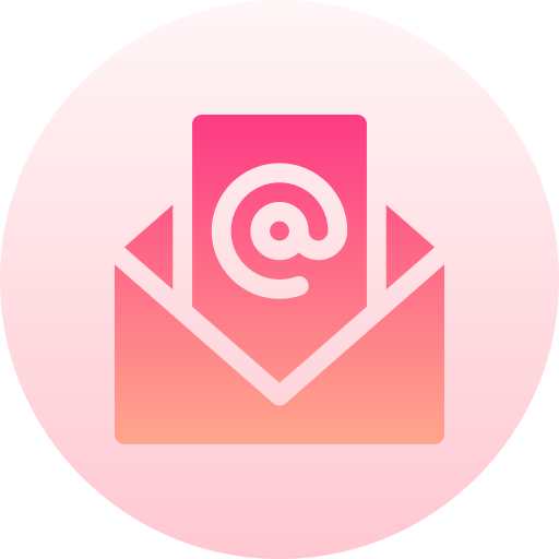 Email Basic Gradient Circular icon