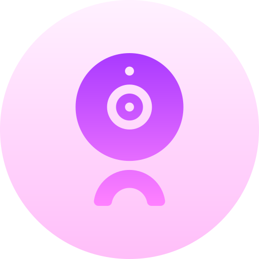 원형 웹캠 Basic Gradient Circular icon